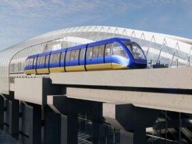 Newark AirTrain rendering