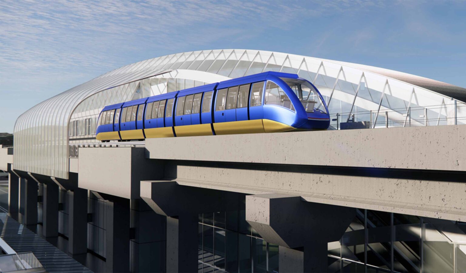 Newark AirTrain rendering