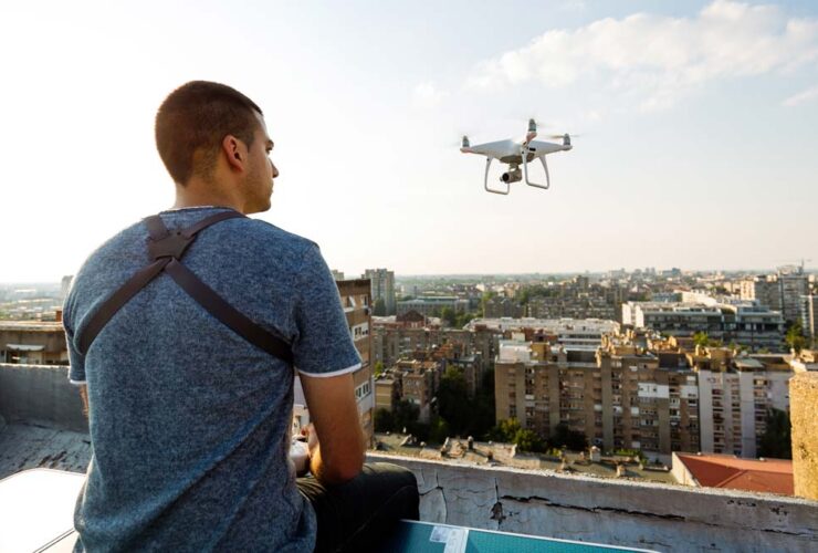 drones roofing