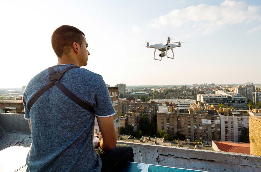 drones roofing